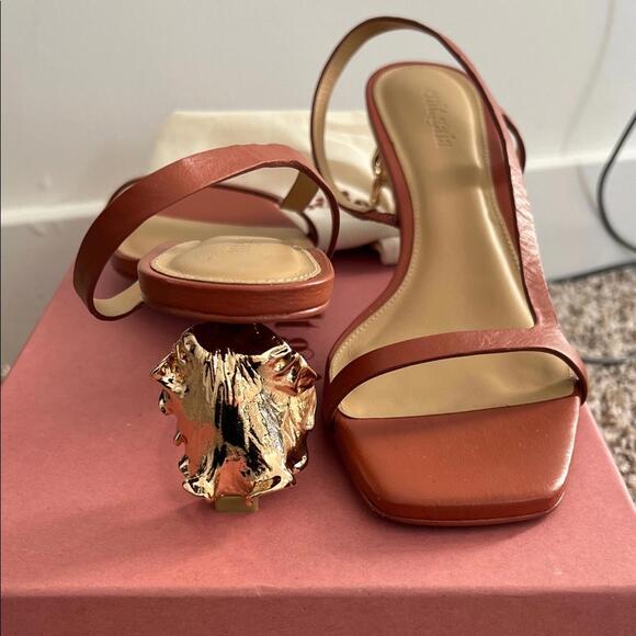 Cult Gaia Women's Orange Heels - Picture 2 of 4